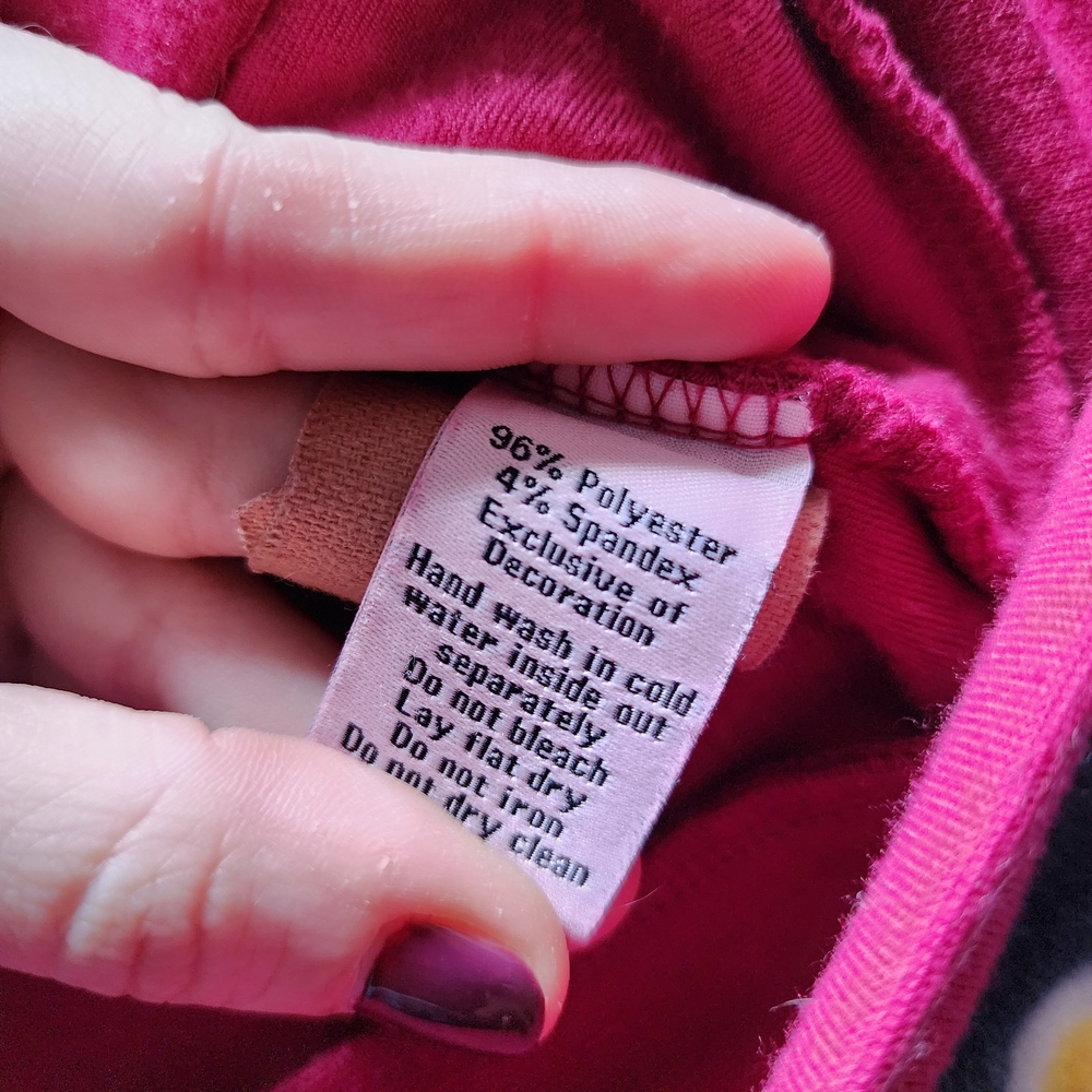 Juicy Couture Magenta Pink Velour Bedazzled Tracksuit Hoodie - Picture 8 of 10